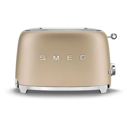 Smeg TSF01CHMEU 2-krpir toaster u 50-ih, retro stilu, šampanjski mat.