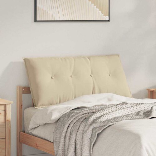 vidaXL Poglavni vzglavnik krema 100 x 50 cm Mikrofiber tkanina Cene