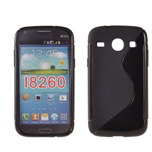  S silikonski ovitek Samsung Galaxy Core i8260 črn Slike