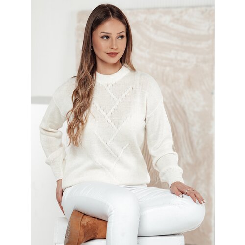 DStreet Sweter damski oversize FEMWEAVE ecru Cene