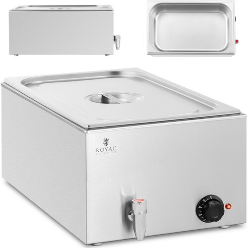 Royal Catering bain-marie električni grelec s pipo gn 1/1 600 w, (21384266) Slike
