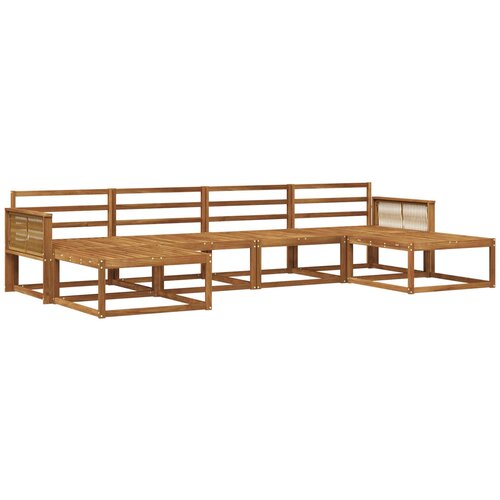 vidaXL Zunanja garnitura za sedenje 6 pcs Naravna Masiven les akacije, (5000280994) Cene