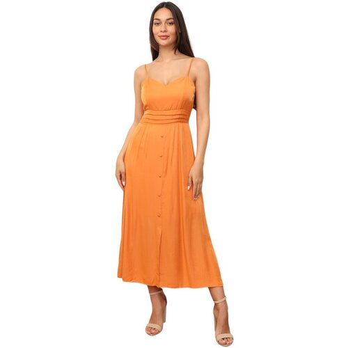 La Modeuse Dolge obleke 70933_P166170 Oranžna Cene