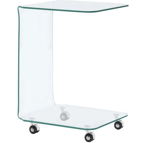  Klubska mizica 45x40x63 cm kaljeno steklo