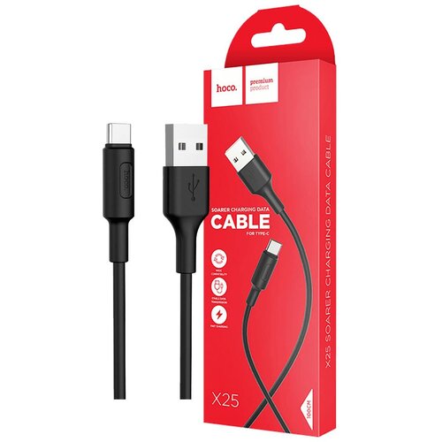hoco. USB kabel za smartphone, USB type C kabel, 1 met., 2 A, crna - X25 Soarer USB type C, Black Cijene