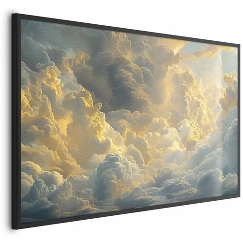  Plakat Last Breath of the Day: Clouds Illuminated by Evening Glow 60x40 Crni okvir Cijene