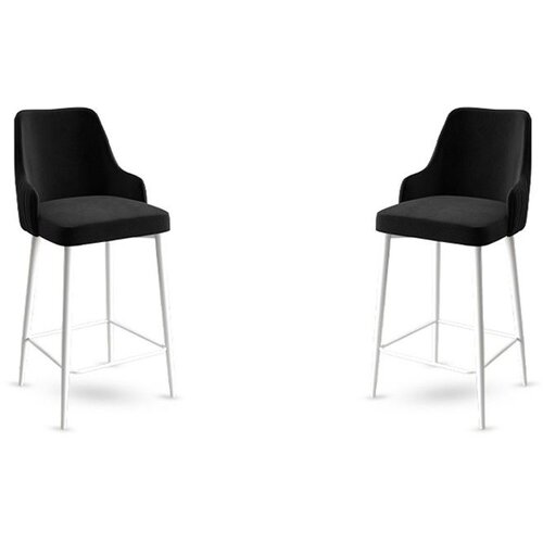 Hanah home enox - black, white blackwhite bar stool set (2 pieces) Cene