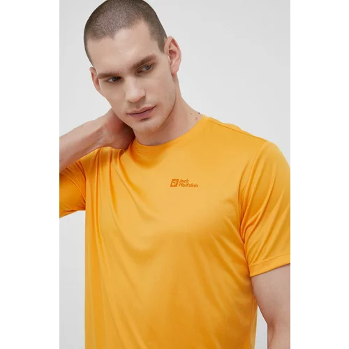 Jack Wolfskin Športna kratka majica Tech oranžna barva