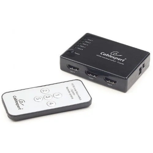 Gembird HDMI interface switch, 5 port, 5 uređaja na jedan TV, GEMBIRD, DSW-HDMI-53, + daljinski