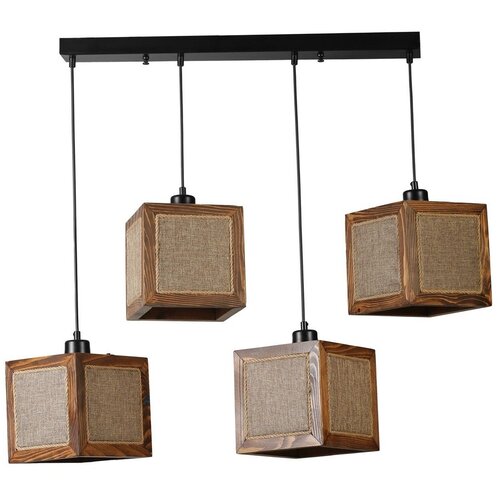 Opviq kumsal 8702-6 rattanwalnutblack chandelier Cene