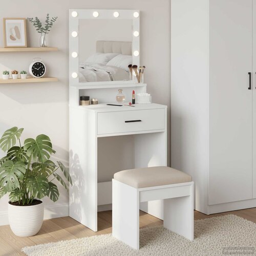  Toaletni stol Bijelo 50 x 41 x 135 cm Konstruirano drvo Cijene