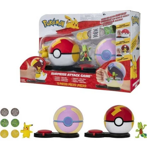  Playset Pokémon Poke Ball surprise attack Pikachu vs Arcko