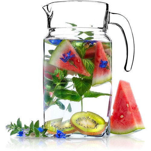 KADAX stekleni vrč za pijačo, vodo, sok, steklena karafa za limonado 1,7 l, (5000351514) Cene