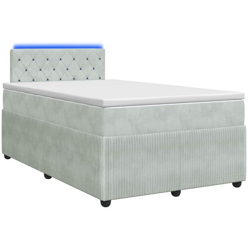  Boxspring krevet s madracem Svjetlosiva 120 x 200 cm Bar&amp;scaron;un Slike