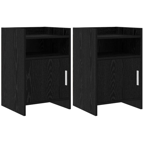  Noćni ormarići 2 pcs Crni hrast 40 x 36 x 60 cm Cijene