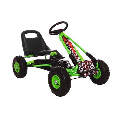  Zeleni gokart A-15 z napihljivimi kolesi Slike