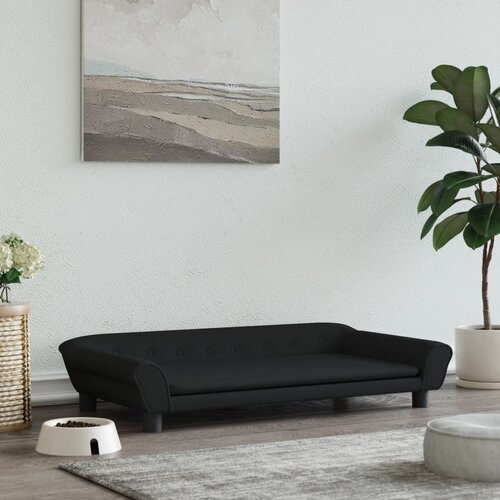 vidaXL Pasja postelja črna 100x50x21 cm žamet Cene