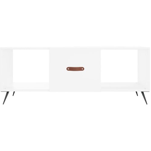  Stolić za kavu bijeli 102 x 50 x 40 cm od konstruiranog drva Bijela Slike