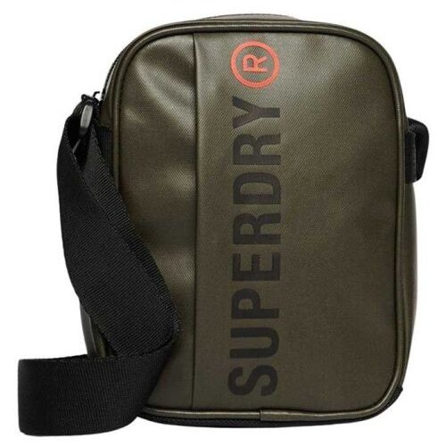 Superdry maslinasta logo torbica Cene