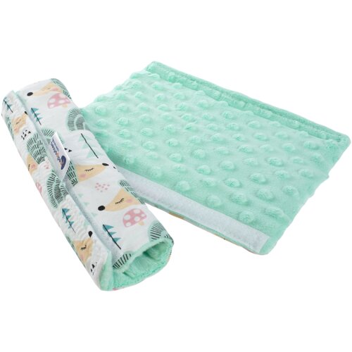 Medi Partners Cotton + minky car seat belt protector – Hedgehogs + minky minky Cene
