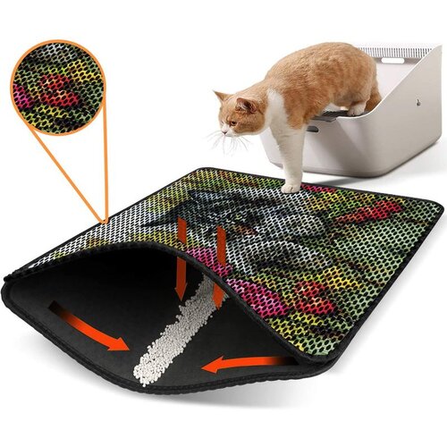 WALLXPERT Nrszn0108 multicolor cat litter mat Cene