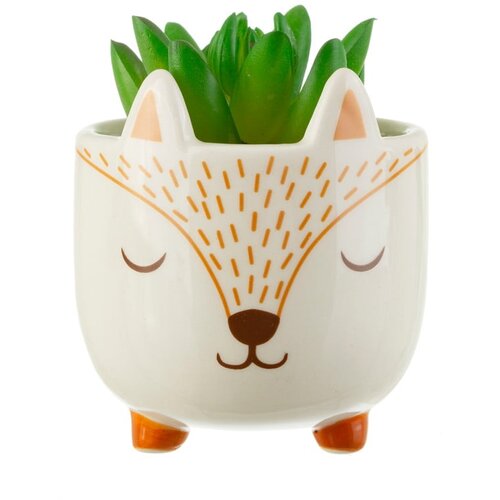 Sass &amp;amp; Belle Kamnit okrasni cvetlični lonec &amp;oslash; 7 cm Woodland Fox &amp;ndash; Slike