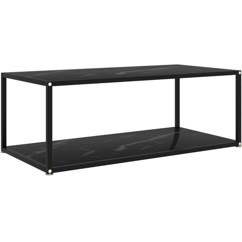 vidaXL Stolić za kavu crni 100 x 50 x 35 cm od kaljenog stakla Cene