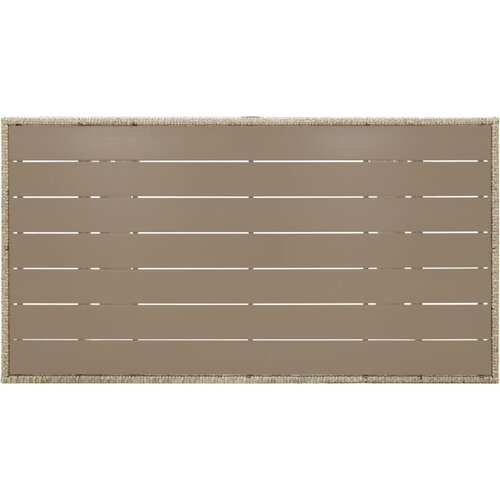  Vrtni stol sivi 120 x 70 x 66 cm od poliratana Slike