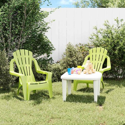  Vrtne stolice za djecu 2 kom zelene 37x34x44 cm PP izgled drva Cijene