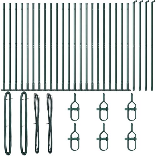  Stup za ogradu 26 pcs Siva 3,2 x 3,2 x 130 cm Slike