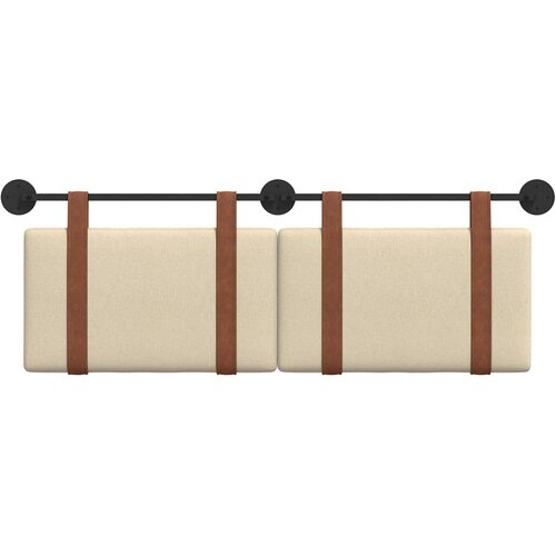  Držeće uzglavlje Zidne Krema 130 x 55 x 5 cm Antikni PU Slike