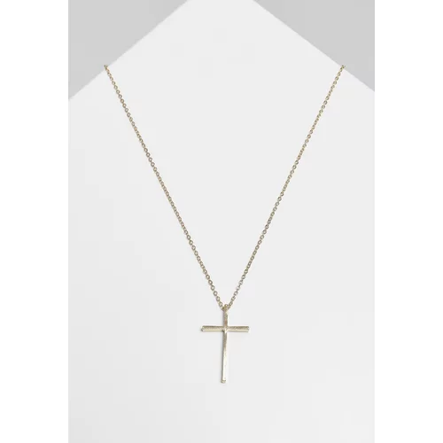 Urban Classics Big Basic Cross Necklace Gold