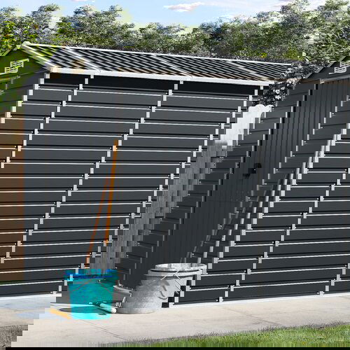 vidaXL Vrtna lopa antracit 191x725x198 cm pocinkano jeklo Cene