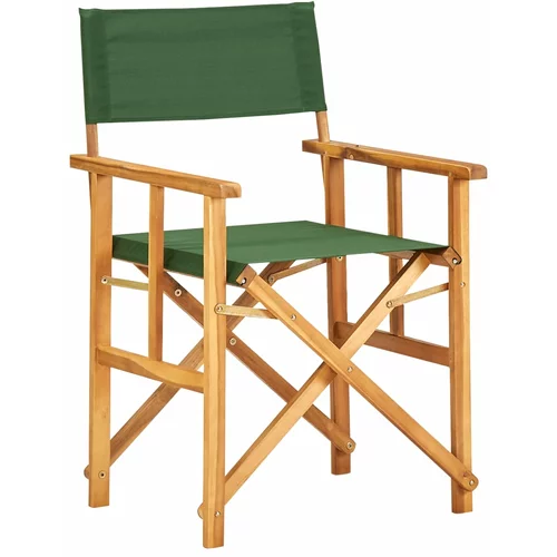  Redateljska stolica od masivnog bagremovog drva zelena