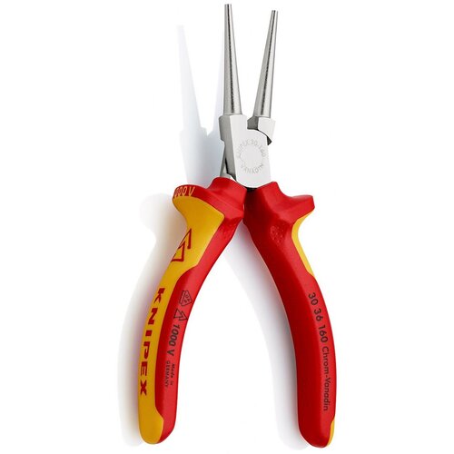 Knipex 1000V vde izolovana kle&amp;scaron;ta sa dugim okruglim čeljustima 160mm - hromirana (30 36 160) Slike