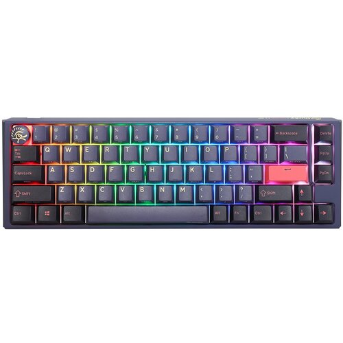 Ducky keyboard gaming usb qwertz german blue Slike
