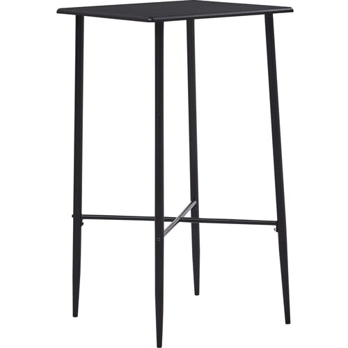 VidaXL Barska miza črna 60x60x111 cm mediapan, (20711087) Slike