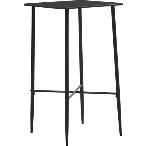 vidaXL Barska miza črna 60x60x111 cm mediapan, (20711087)