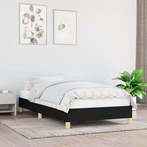  Posteljni okvir črn 80x200 cm blago, (20726894) Slike