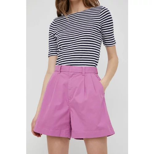 GAP Kratke hlače ženske, vijolična barva