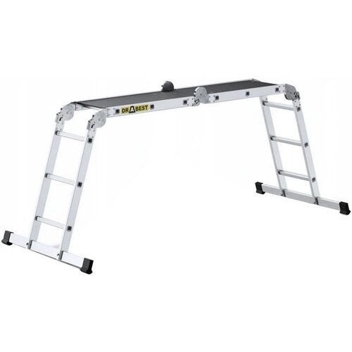 Baulich Tehničke aluminijske ljestve multifunkcionalne 4x3 gazi&amp;scaron;ta s platformom Slike