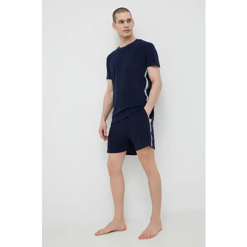 Calvin Klein Kratke hlače za plažu za muškarce, boja: tamno plava, glatki materijal