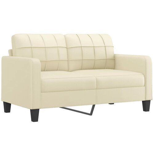 Maison Chic Dvosed kavč - Sofa - Kanape krem 140 cm umetno usnje, (21727055) Cene