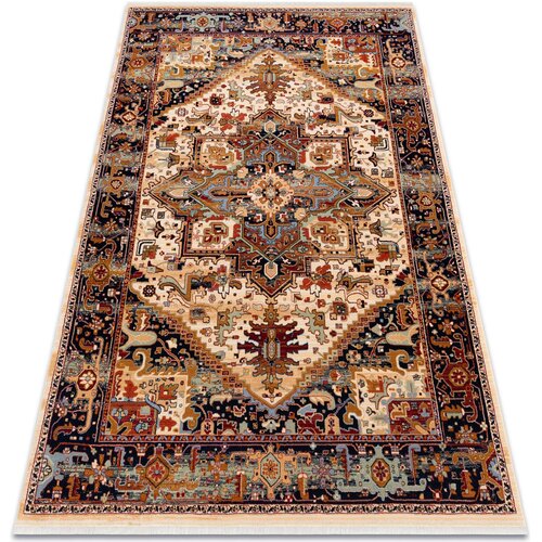 RugsX Preproge Volnena preproga KESHAN Čopki, Ornament orientals 160x230 cm Bež Cene