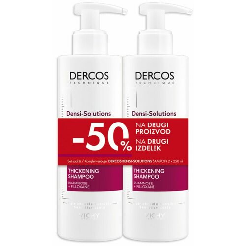 Vichy dercos densi-solutions šampon za tanku i slabu kosu, 2 x 250 ml promo Cene