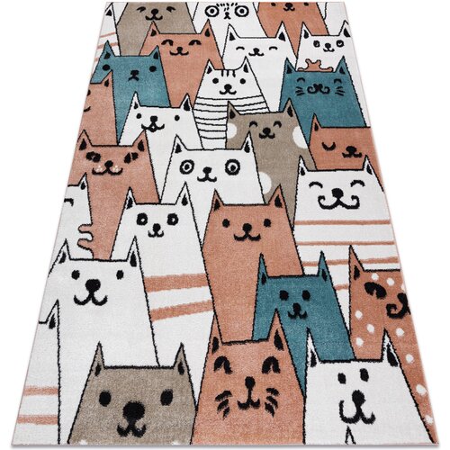 RugsX Preproge Preproga FUN Gatti za otroke, mačke roza 200x290 cm Rožnata Cene