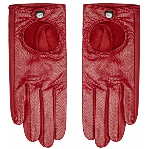 Wittchen Ženske rokavice 46-6A-003 Bordo rdeča