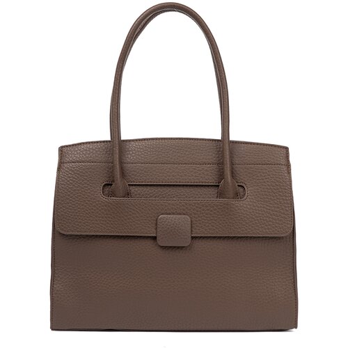 Shelvt Shopper bag made of textured eco leather Slike
