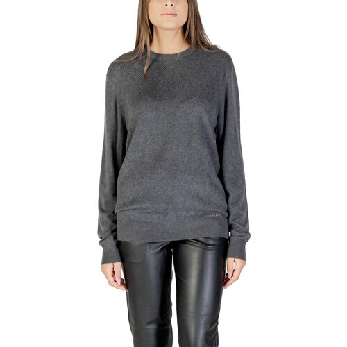 Guess Puloverji JAMAAR CN STITCHED SWTR M5BR08 Z0432 Siva Slike
