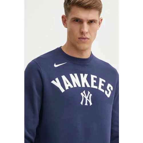 Nike Dukserica New York Yankees za muškarce, boja: tamno plava, s aplikacijom